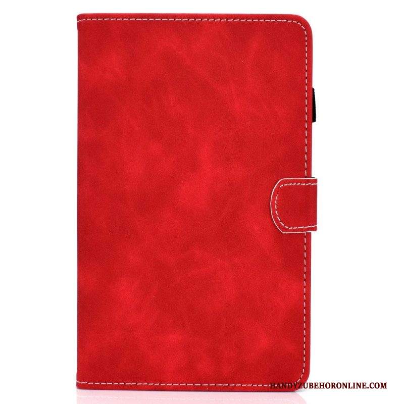 Folio Cover Samsung Galaxy Tab A8 (2021) Effetto Pelle Dal Design Vintage