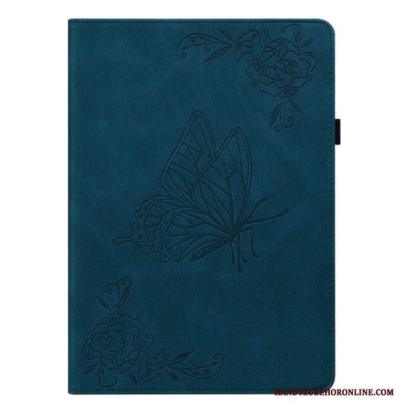 Folio Cover Samsung Galaxy Tab A8 (2021) Motivo Stampato Farfalle