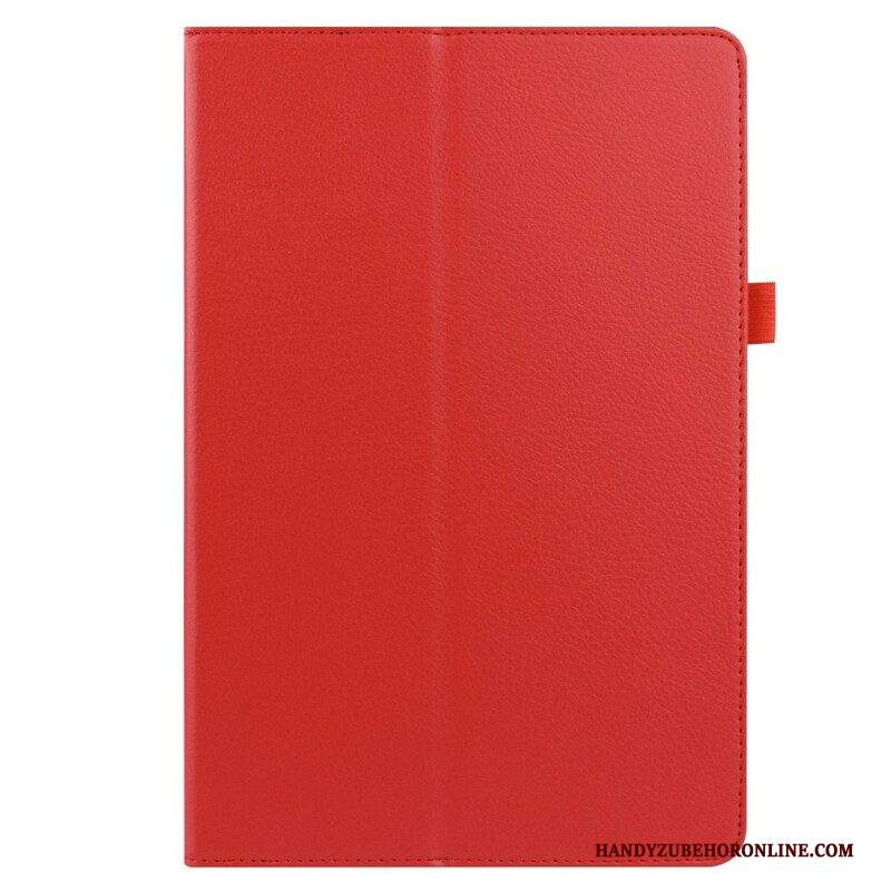 Folio Cover Samsung Galaxy Tab S8 Plus / Tab S7 Plus Ecopelle Litchi