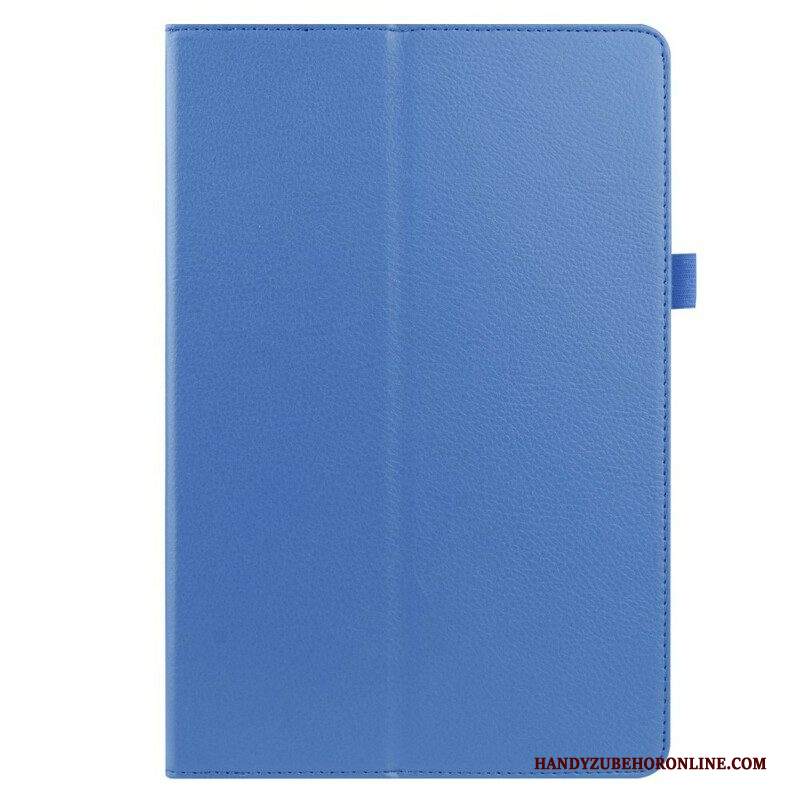 Folio Cover Samsung Galaxy Tab S8 Plus / Tab S7 Plus Ecopelle Litchi