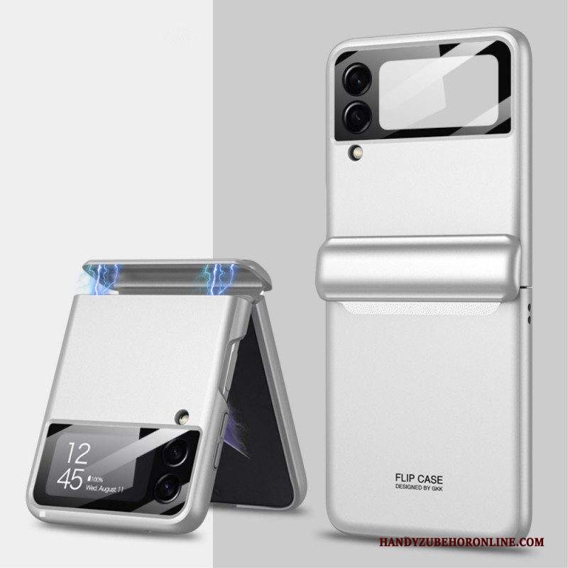 Folio Cover Samsung Galaxy Z Flip 3 5G Custodia in pelle Cerniera Magnetica Gkk