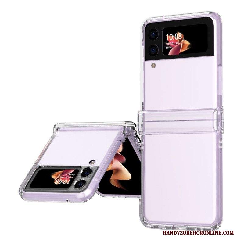 Folio Cover Samsung Galaxy Z Flip 3 5G Custodia in pelle Opaco Classico