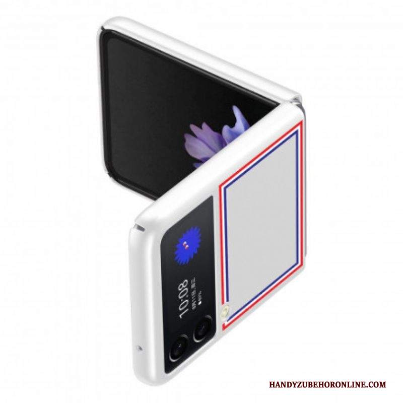 Folio Cover Samsung Galaxy Z Flip 3 5G Custodia in pelle Tricolore