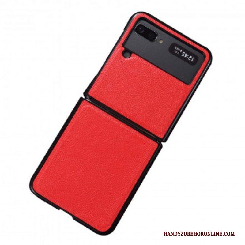 Folio Cover Samsung Galaxy Z Flip 3 5G Custodia in pelle Vera Pelle