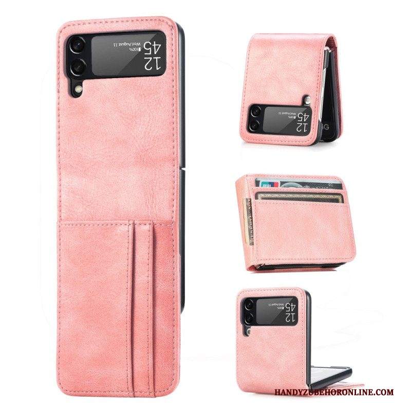 Folio Cover Samsung Galaxy Z Flip 3 5G Portafoglio Custodia in pelle Portafoglio In Pelle Stile