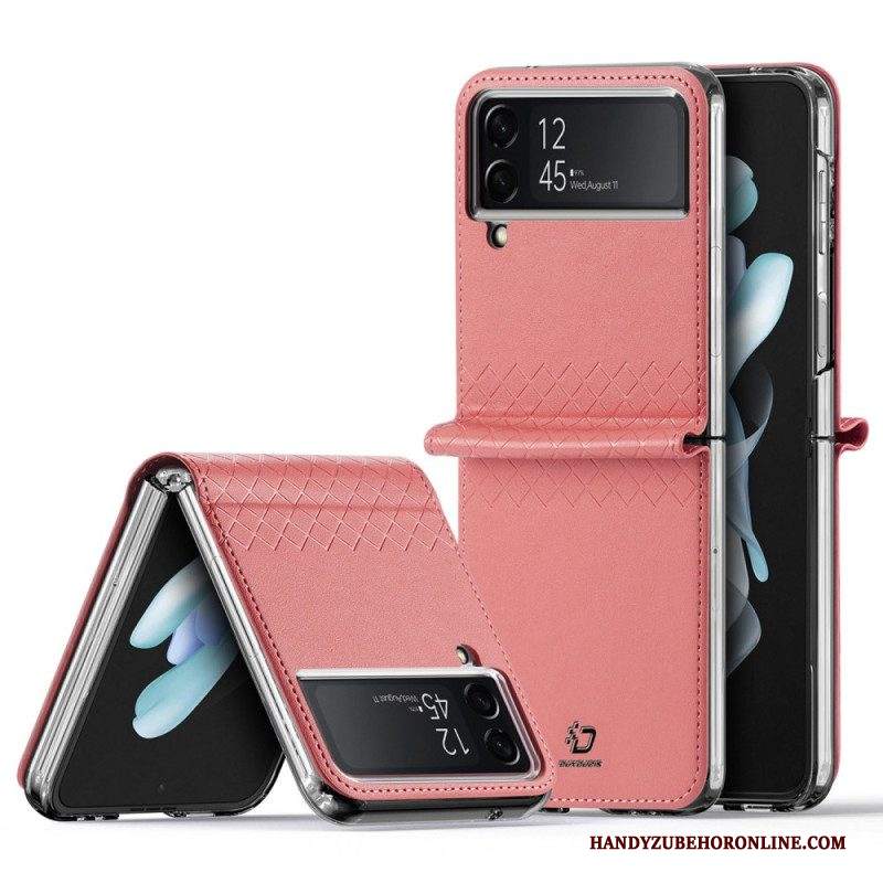 Folio Cover Samsung Galaxy Z Flip 4 Custodia in pelle Ecopelle Dux Ducis