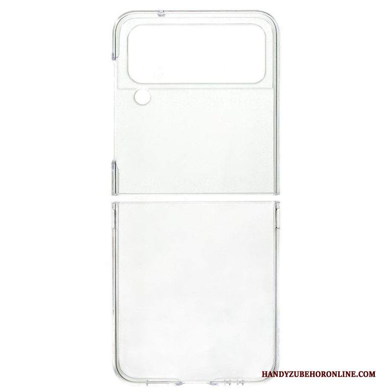 Folio Cover Samsung Galaxy Z Flip 4 Custodia in pelle Liscio Classico