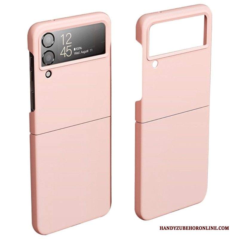 Folio Cover Samsung Galaxy Z Flip 4 Custodia in pelle Silicone Sottile Classico