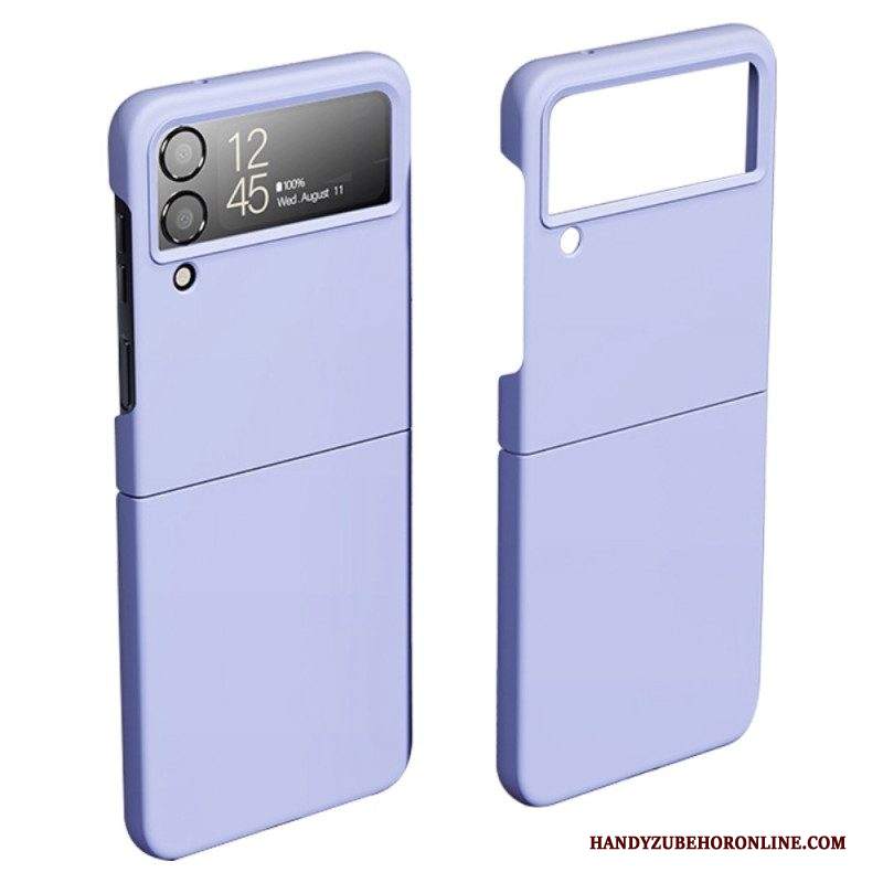 Folio Cover Samsung Galaxy Z Flip 4 Custodia in pelle Silicone Sottile Classico