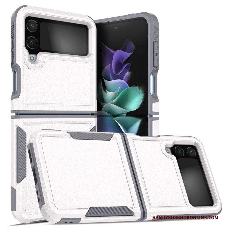 Folio Cover Samsung Galaxy Z Flip 4 Custodia in pelle Stile Opaco Rigido