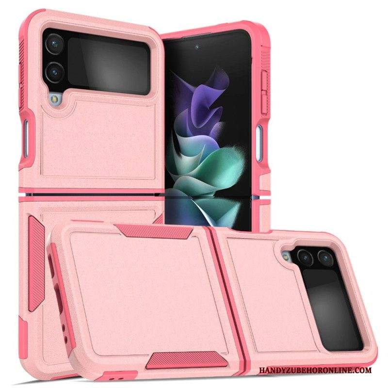 Folio Cover Samsung Galaxy Z Flip 4 Custodia in pelle Stile Opaco Rigido