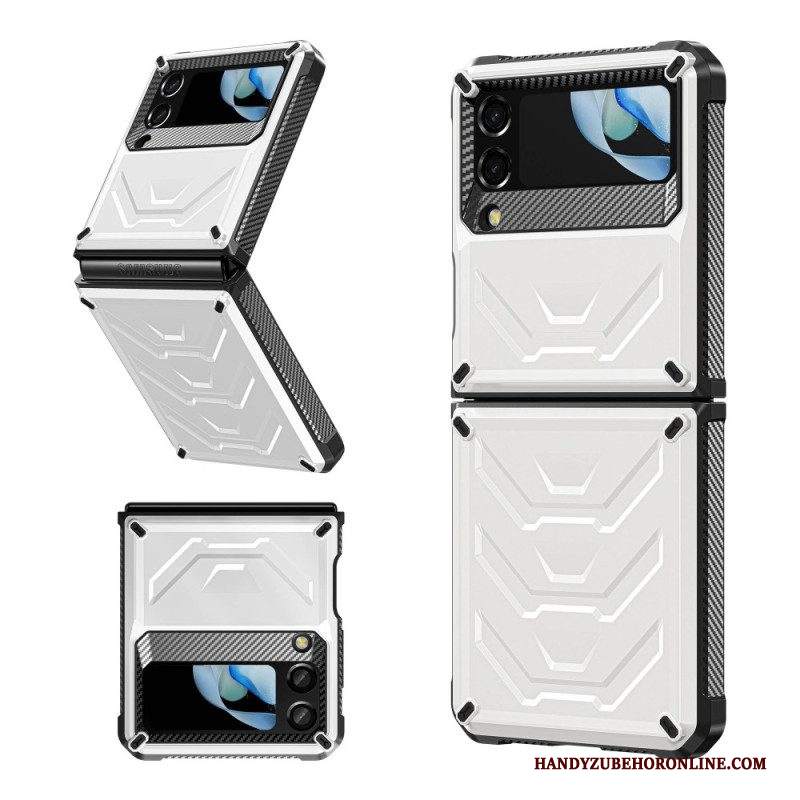 Folio Cover Samsung Galaxy Z Flip 4 Custodia in pelle Super Resistente