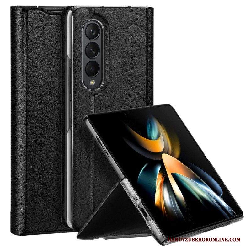 Folio Cover Samsung Galaxy Z Fold 4 Custodia in pelle Serie Brillante Dux Ducis