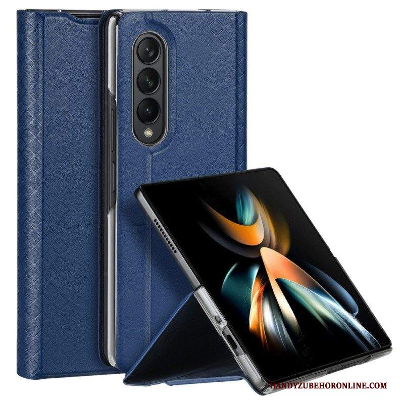 Folio Cover Samsung Galaxy Z Fold 4 Custodia in pelle Serie Brillante Dux Ducis