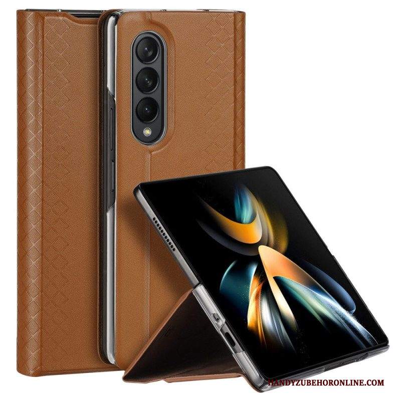 Folio Cover Samsung Galaxy Z Fold 4 Custodia in pelle Serie Brillante Dux Ducis