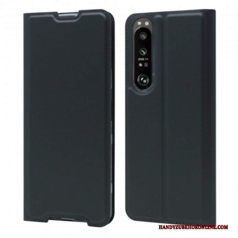 Folio Cover Sony Xperia 1 III Custodia in pelle Chiusura Magnetica