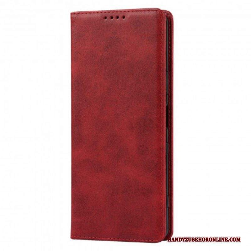 Folio Cover Sony Xperia 1 III Custodia in pelle Classico In Vera Pelle