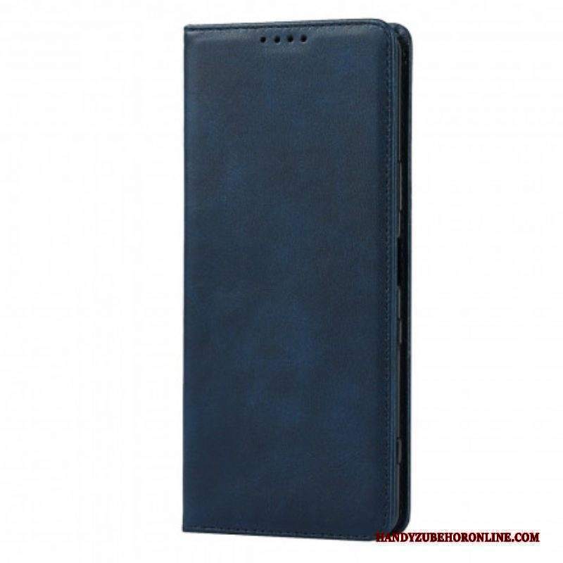 Folio Cover Sony Xperia 1 III Custodia in pelle Classico In Vera Pelle