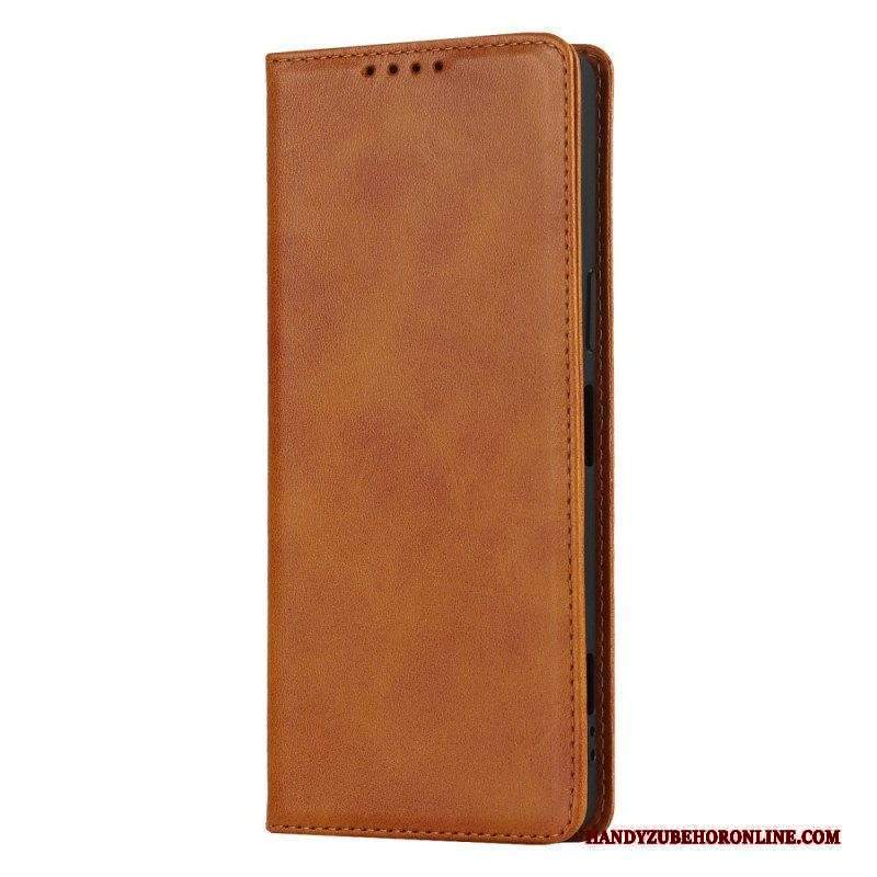 Folio Cover Sony Xperia 1 IV Custodia in pelle Stile Classico