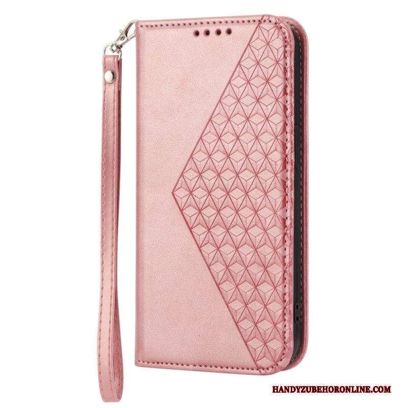 Folio Cover Sony Xperia 1 IV Custodia in pelle Stile In Pelle Modello 3d Con Cinturino