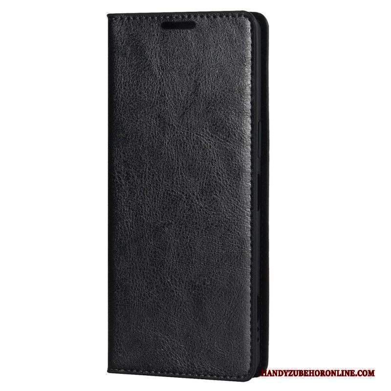 Folio Cover Sony Xperia 1 IV Custodia in pelle Vera Pelle