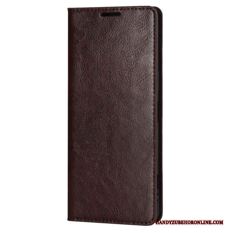 Folio Cover Sony Xperia 1 IV Custodia in pelle Vera Pelle