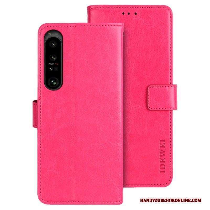 Folio Cover Sony Xperia 1 IV Similpelle Idewei