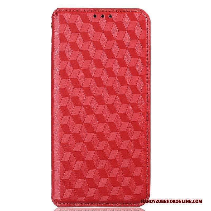 Folio Cover Sony Xperia 10 IV Custodia in pelle Cubi 3d