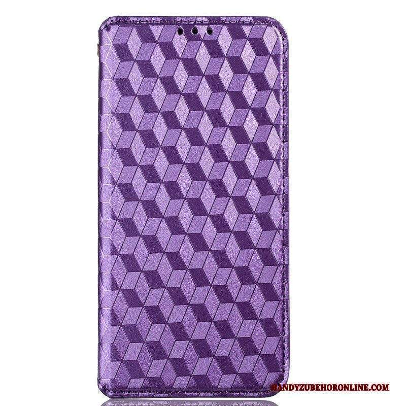 Folio Cover Sony Xperia 10 IV Custodia in pelle Cubi 3d