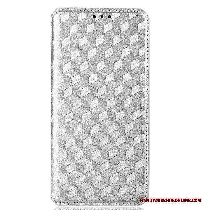 Folio Cover Sony Xperia 10 IV Custodia in pelle Cubi 3d