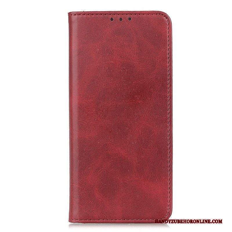 Folio Cover Sony Xperia 10 IV Custodia in pelle Cuoio Spaccato