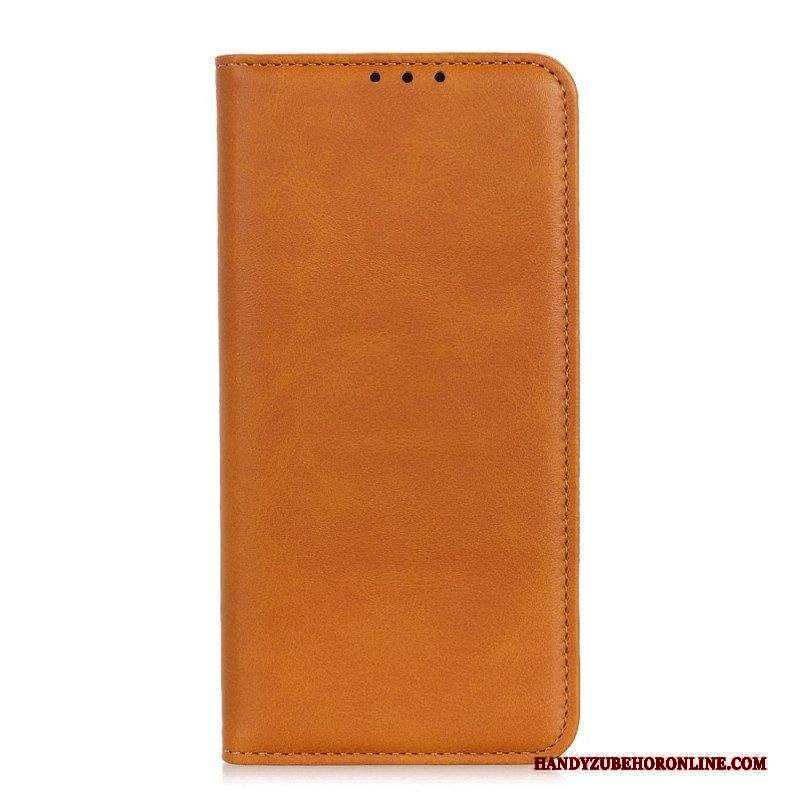 Folio Cover Sony Xperia 10 IV Custodia in pelle Cuoio Spaccato