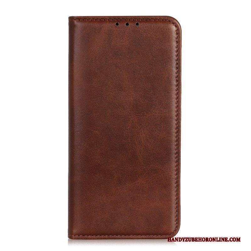 Folio Cover Sony Xperia 10 IV Custodia in pelle Cuoio Spaccato