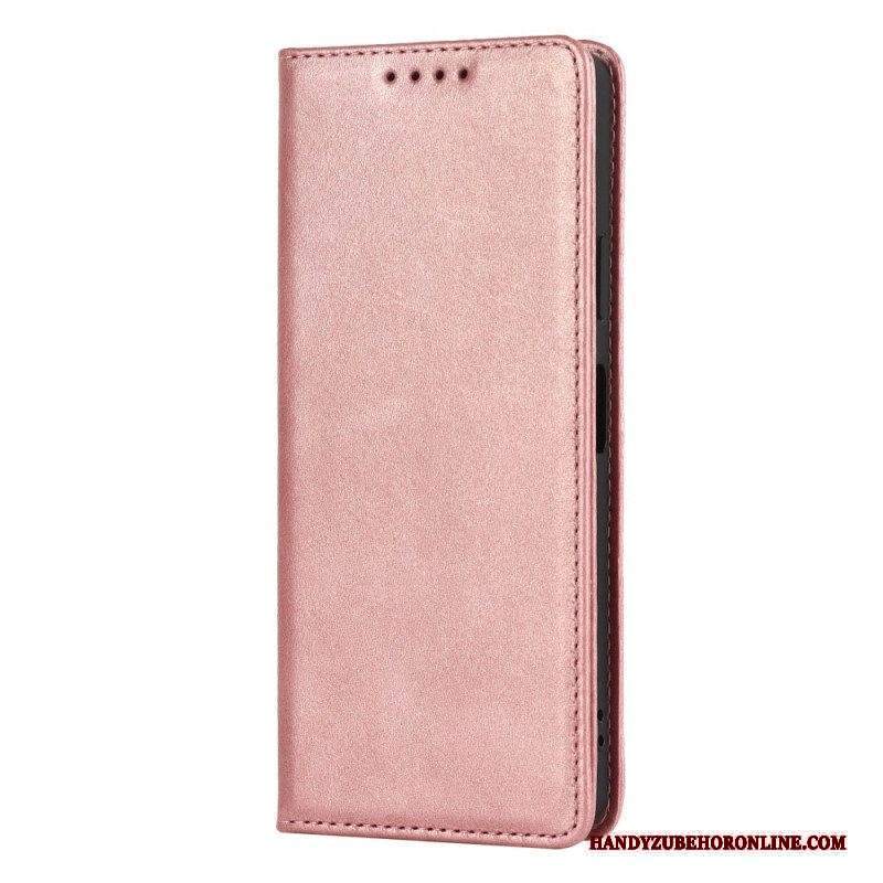 Folio Cover Sony Xperia 10 IV Custodia in pelle Disegno Classico