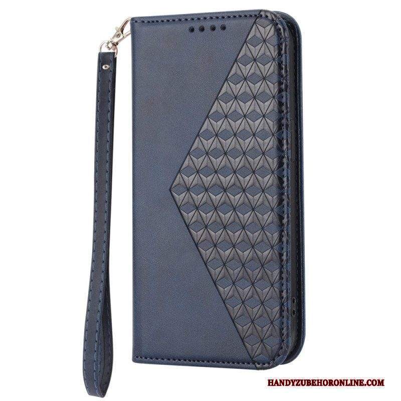 Folio Cover Sony Xperia 10 IV Custodia in pelle Stile In Pelle Modello 3d Con Cinturino