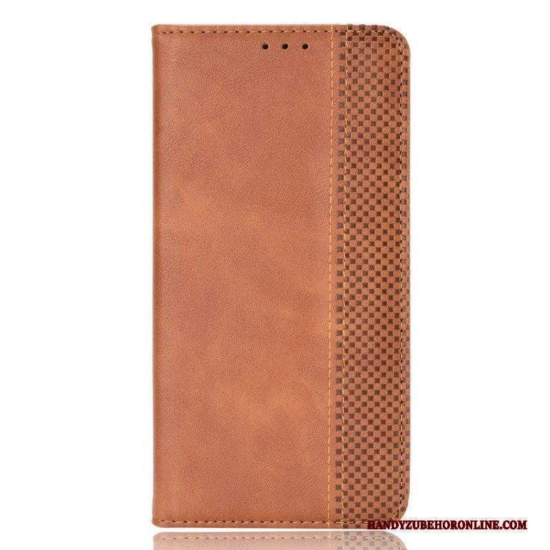 Folio Cover Sony Xperia 10 IV Custodia in pelle Stile Stilizzato In Pelle