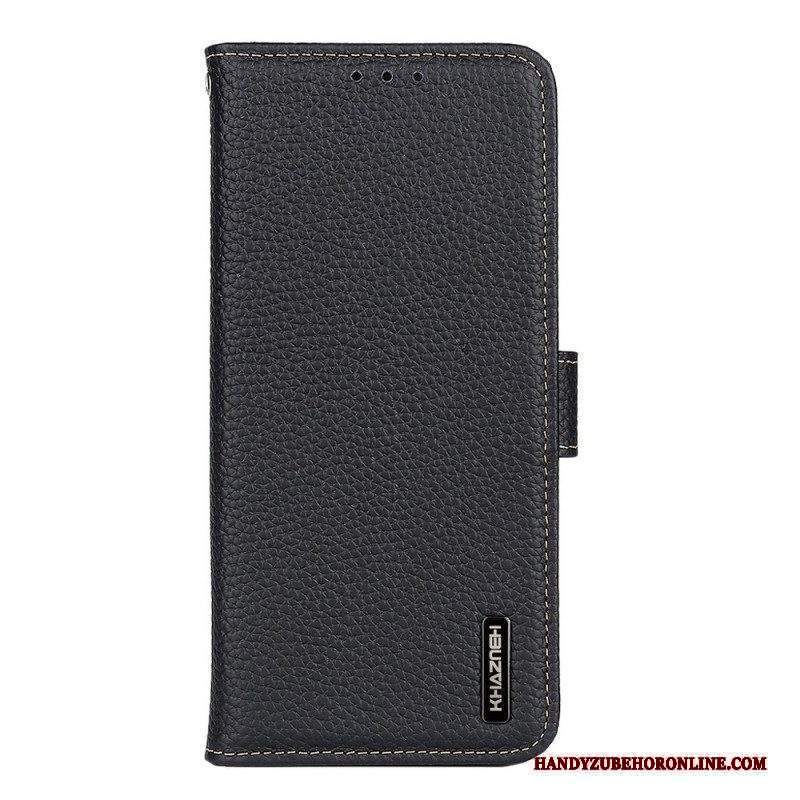 Folio Cover Sony Xperia 10 IV Khazneh Pelle Di Litchi