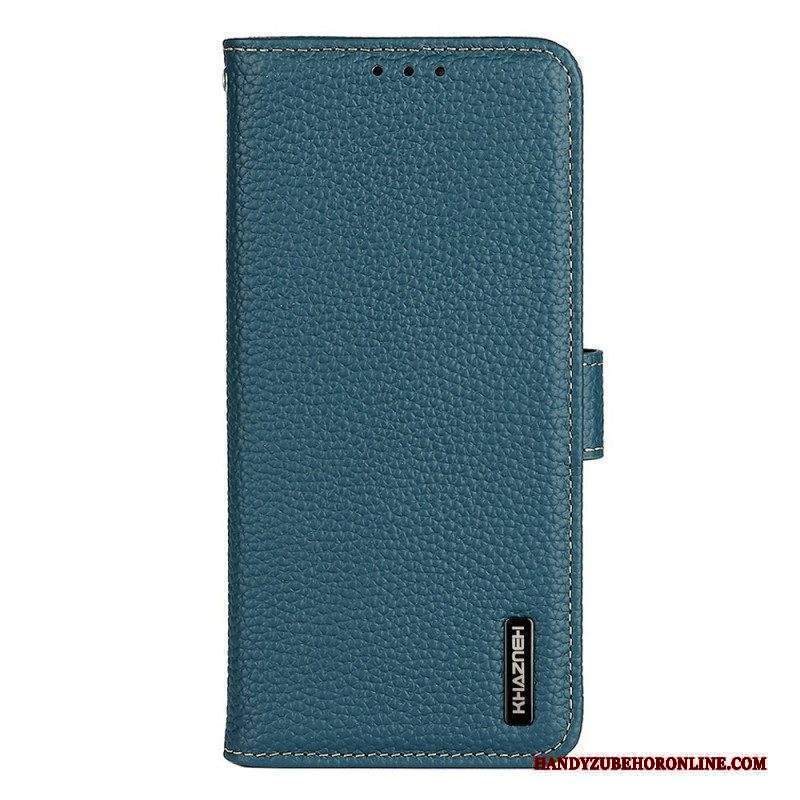 Folio Cover Sony Xperia 10 IV Khazneh Pelle Di Litchi