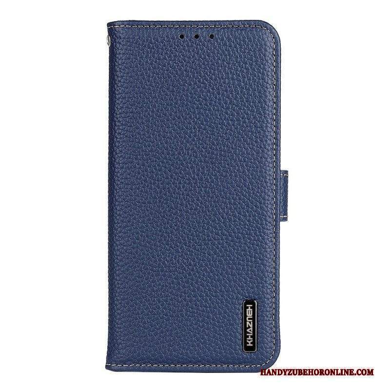 Folio Cover Sony Xperia 10 IV Khazneh Pelle Di Litchi