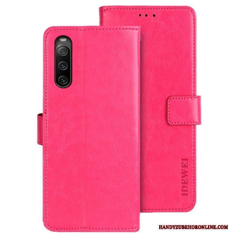 Folio Cover Sony Xperia 10 IV Similpelle Idewei