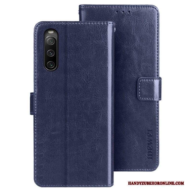 Folio Cover Sony Xperia 10 IV Similpelle Idewei