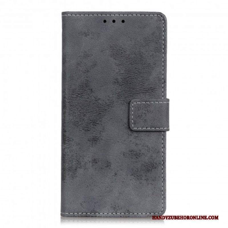 Folio Cover Sony Xperia 5 III Effetto Pelle Vintage