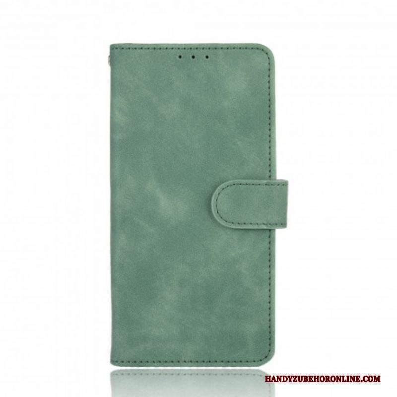 Folio Cover Sony Xperia 5 III Tocco Di Pelle