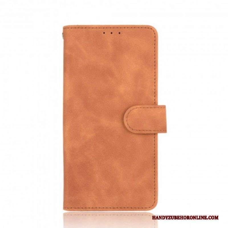 Folio Cover Sony Xperia 5 III Tocco Di Pelle