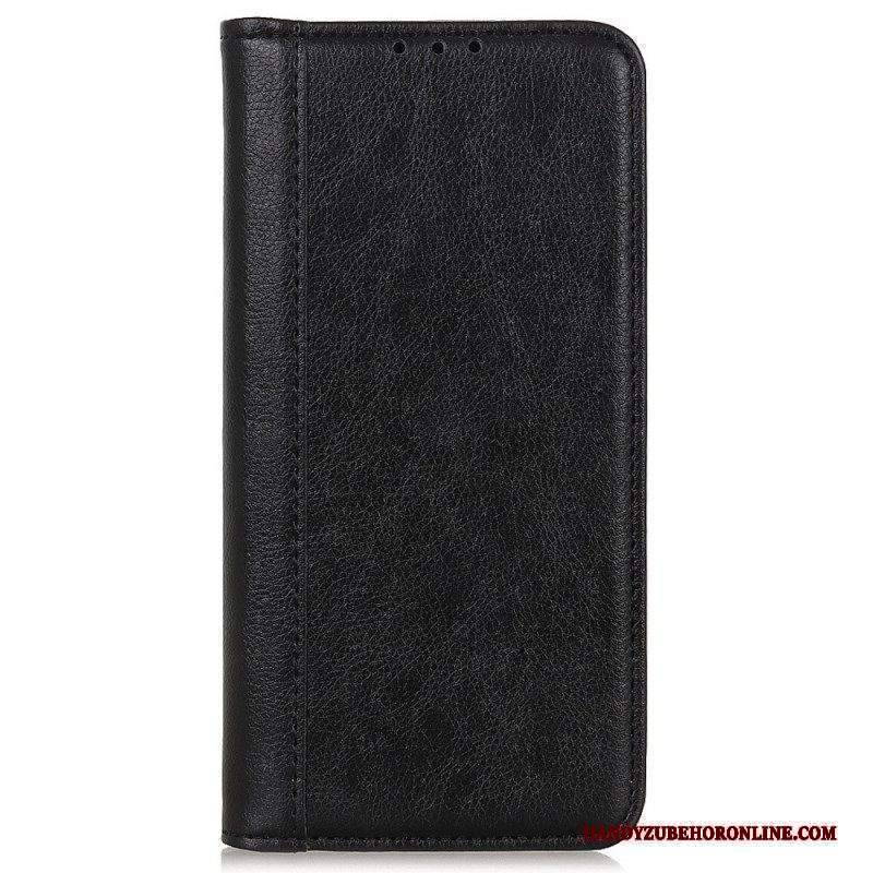 Folio Cover Sony Xperia 5 IV Custodia in pelle Cuoio Spaccato