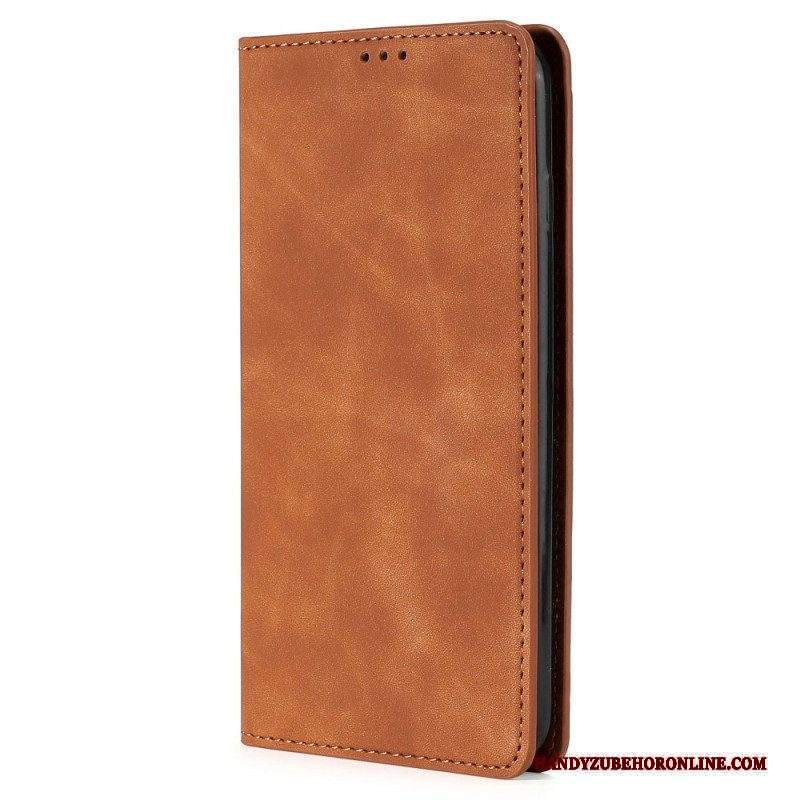 Folio Cover Sony Xperia 5 IV Custodia in pelle Elegante Ecopelle