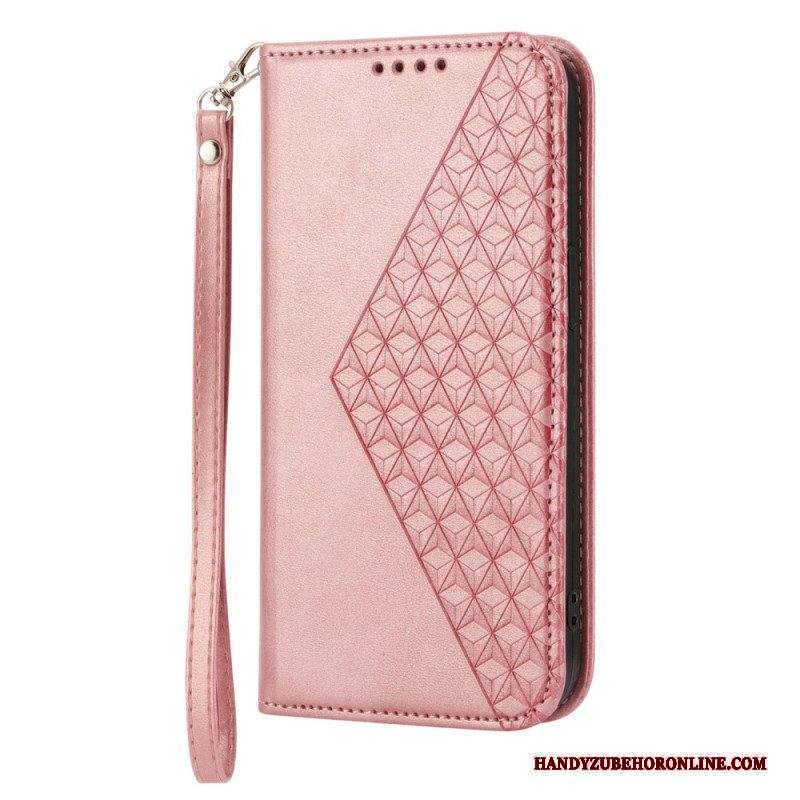 Folio Cover Sony Xperia 5 IV Custodia in pelle Stile In Pelle Modello 3d Con Cinturino