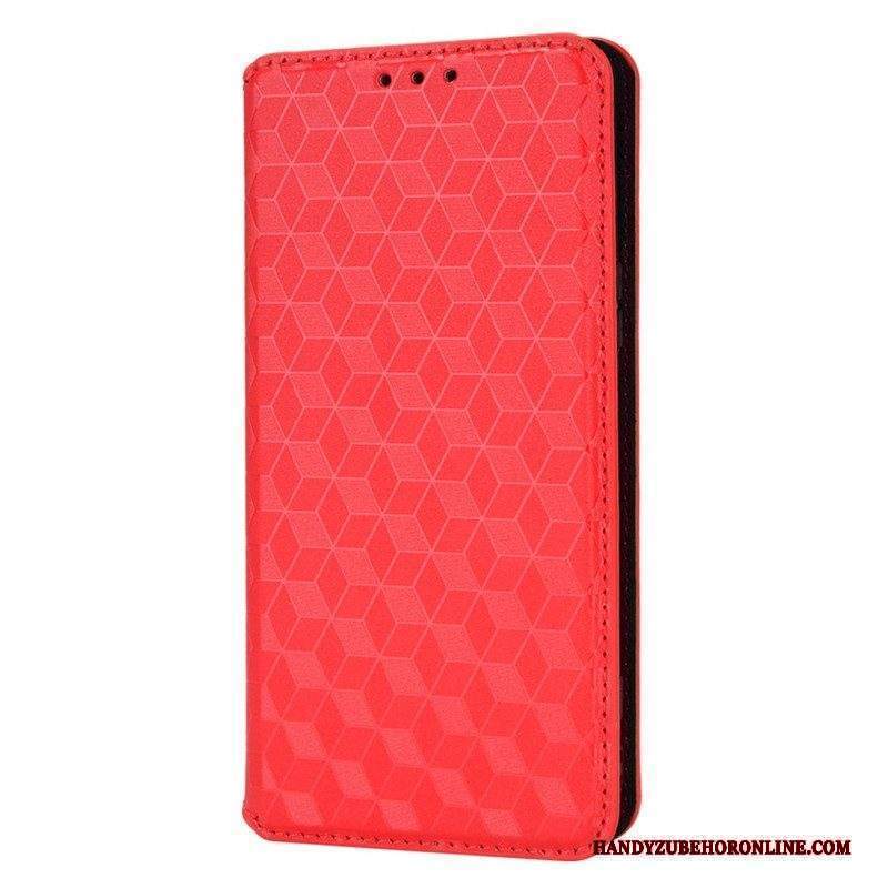 Folio Cover Sony Xperia 5 IV Custodia in pelle Trama 3d