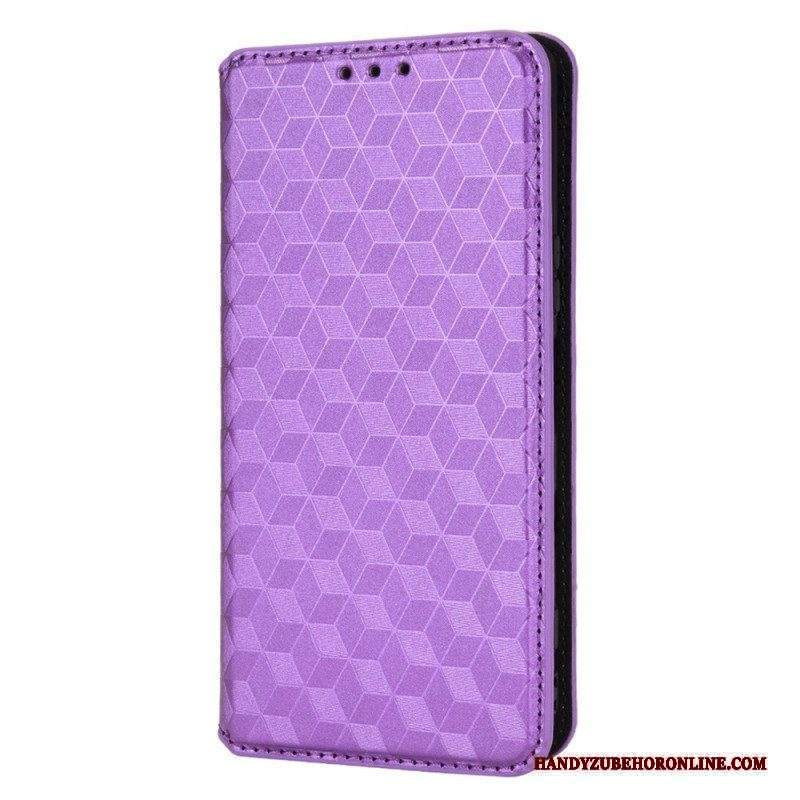 Folio Cover Sony Xperia 5 IV Custodia in pelle Trama 3d