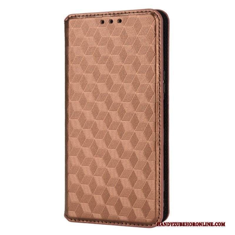 Folio Cover Sony Xperia 5 IV Custodia in pelle Trama 3d